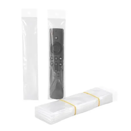 Hey Şeffaf Askılı 25 Cm * 5 Cm Kumanda Poşeti (100'lü Paket) resmi