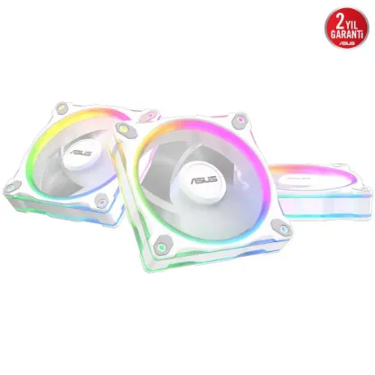ASUS PRIME MR120 BEYAZ REVERSE 3IN1 ARGB FAN resmi