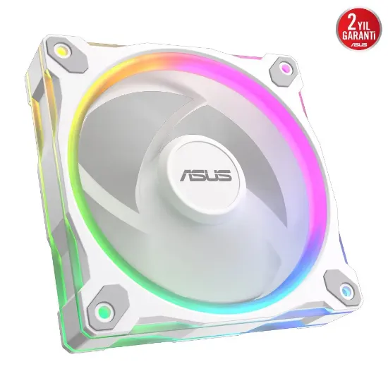 ASUS PRIME MR120 BEYAZ REVERSE 3IN1 ARGB FAN resmi