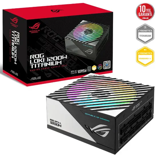 ASUS ROG LOKI SFX-L 1200W BLACK SILVER GAMING PSU resmi