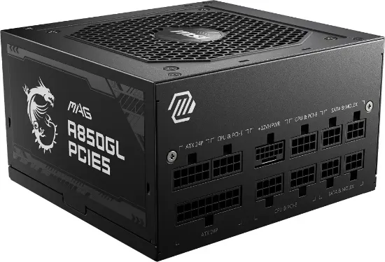 MSI MAG A850GL PCIE5 850W 80+GOLD POWER SUPPLY resmi