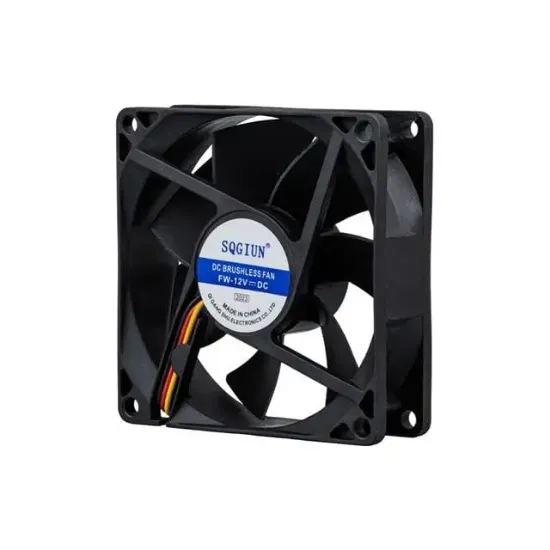 PowerMaster PM-17897 Fırçasız DC Fan 80x80x25mm 12 Volt 3 Pin resmi