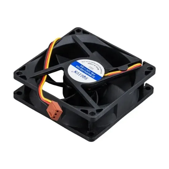 PowerMaster PM-17897 Fırçasız DC Fan 80x80x25mm 12 Volt 3 Pin resmi