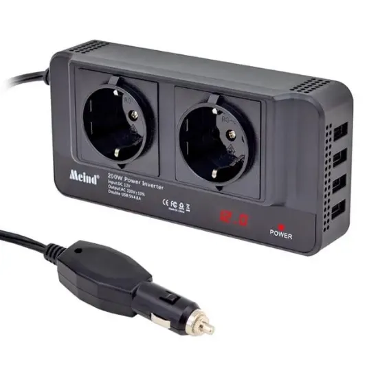 Powermaster 200 Watt DC12V-AC220V Çakmaktan Power İnverter resmi