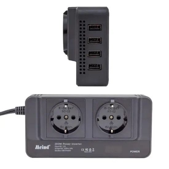 Powermaster 200 Watt DC12V-AC220V Çakmaktan Power İnverter resmi