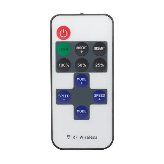 PowerMaster PM-4354 RF Uzaktan Kumandalı Şerit LED Dimmer Kontrol Cihazı (5-24V 12A) resmi