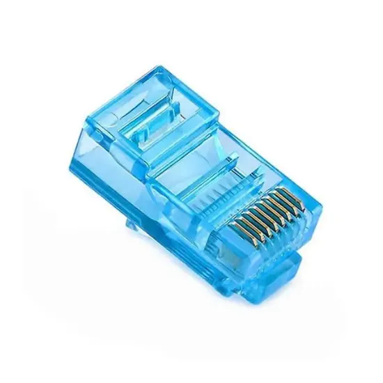 Powermaster PM-22702 RJ45 RJ45 CAT6 8P/8C Mavi Soket (100'lü Paket) resmi