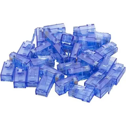Powermaster PM-22702 RJ45 RJ45 CAT6 8P/8C Mavi Soket (100'lü Paket) resmi