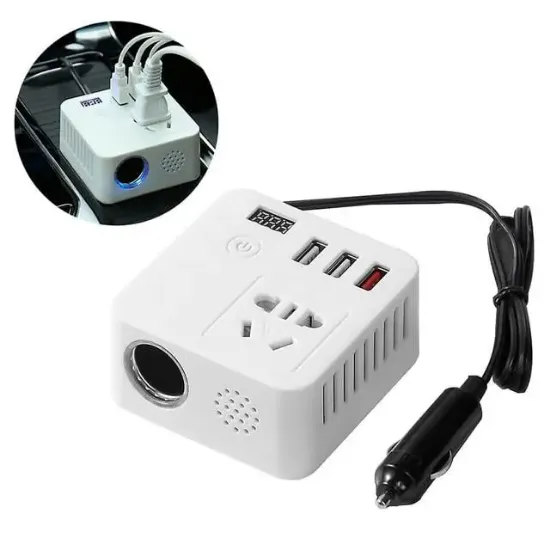 Sunup Çok Fonksiyonlu Usb Araç İnvertörü 12V/24V 220V resmi
