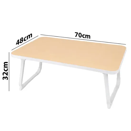 Sunup SN-29696 Katlanabilir Laptop Masası ve Yatak Koltuk Üzeri Tepsisi Ahşap Desen 70x48cm resmi