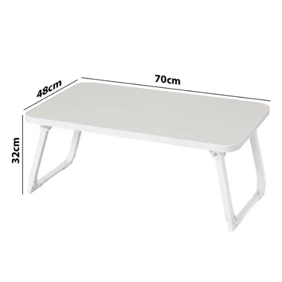 Sunup SN-29694 Katlanabilir Laptop Masası ve Yatak Koltuk Üzeri Tepsisi Beyaz 70x48cm resmi