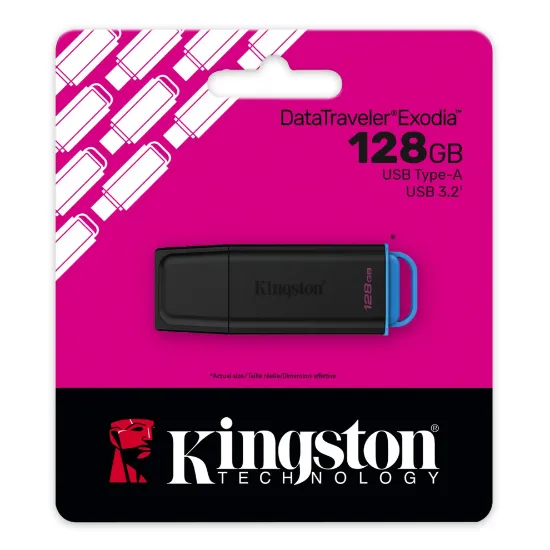 128GB USB3.2 DTXG2/128GB EXODIA KINGSTON resmi