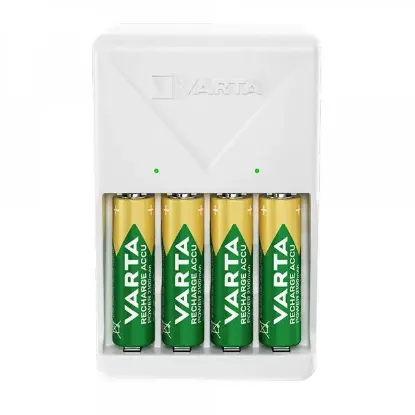 Varta 4XAA 2100 Mah Pilli Beyaz Plug Pil Şarj Ci̇hazı resmi