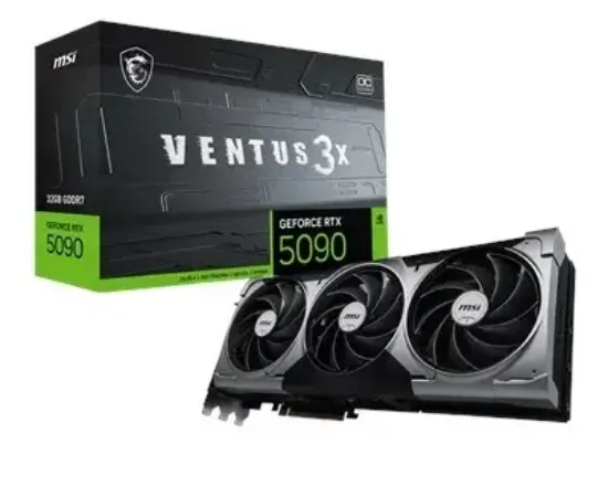 MSI GEFORCE RTX 5090 32G VENTUS 3X OC GDRR7 512B DX12 PCIE 5.0 X16 (3XDP 1XHDMI) resmi