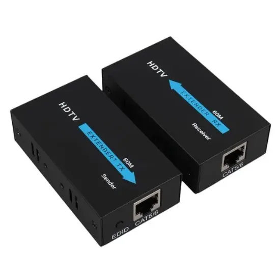 Powermaster PM-18232 HDMI To Cat5-Cat6 Extender 60 Metre Uzatıcı resmi