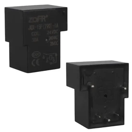 24V 30A 5 Pin Röle (JQX-15F-T90-24VDC) resmi