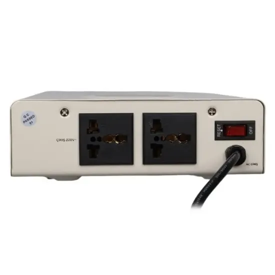 Powermaster SLIM-1500 Otomatik 1500VA Kombi Voltaj Regülatörü (İngiliz Fişli ve Evrensel Çoklu Soketli) resmi