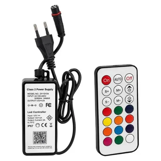 Powermaster PM-37795 Havuz ve Bahçe Şelale Başlığı 90cm RGB LED'li Uzaktan Kontrollü resmi