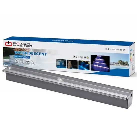 Powermaster PM-37795 Havuz ve Bahçe Şelale Başlığı 90cm RGB LED'li Uzaktan Kontrollü resmi