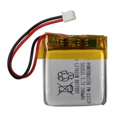 PowerMaster 502525 3.7 Volt 300 Mah Lityum Polimer Pil resmi