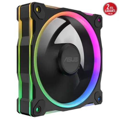 ASUS PRIME MR120 SOĞUTUCU KASA RADYATÖR FANI ARGB 120MM SİYAH 3IN1 resmi