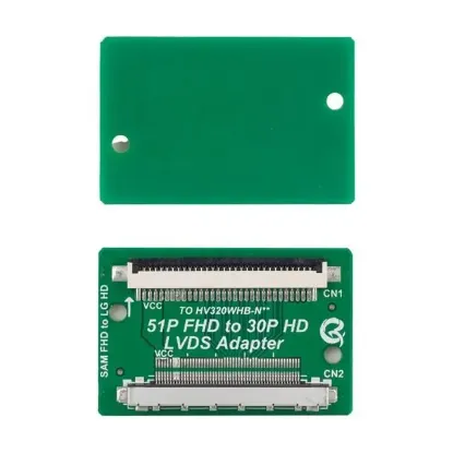 Lcd Panel Flexi Repair Kart 51p Fhd To 30p Hd Lvds To Fpc Sam Fhd To Lg Hd QK0807B resmi