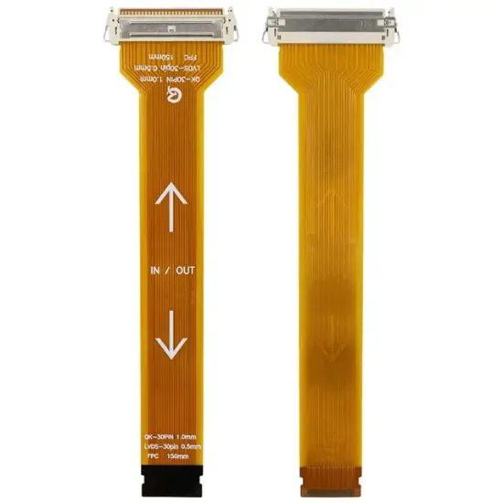 30 Pin 0.5mm Pitch 150mm Esnek Flat Kablo (FFC) LCD Panel Tamir Flexi resmi