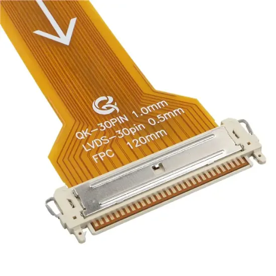 30 Pin 0.5mm Pitch 100mm Esnek Flat Kablo (FFC) LCD Panel Tamir Flexi resmi