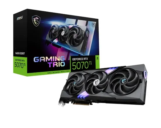 MSI GEFORCE RTX 5070 TI 16G GAMING TRIO OC resmi