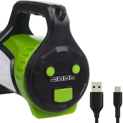 Powermaster Şarjlı Ledli Uzun Menzilli Kamp Tipi Işıldak Fener  JS-881B resmi