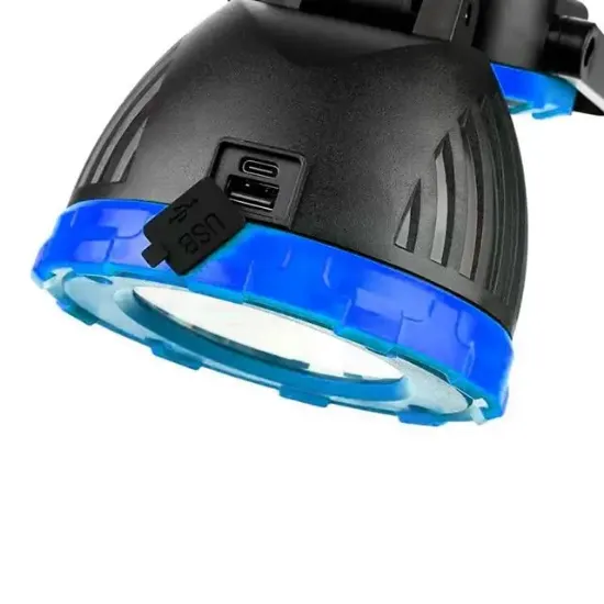 PowerMaster PM-8033C 6 Modlu EL Feneri Ve Işıldak Acil Durum Lambası 9 Cob Ledli Solar Şarjlı resmi