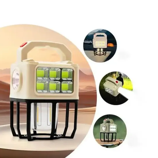 PowerMaster PM-26459 3 Modlu Beyaz - Filament Solar Masa - Kamp Lambası - El Feneri resmi