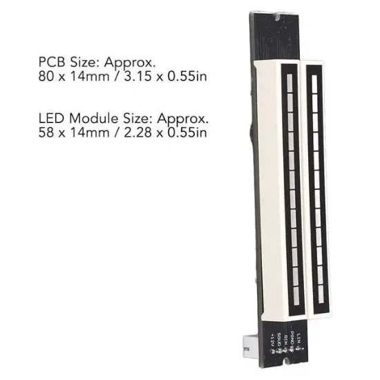 PowerMaster PM-26793 12Bit Led Müzik Seviyesi Gösterge Modülü Turuncu Kırmızı DC12Volt resmi