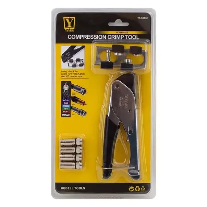 YesKit YK-5085N F-BNC-RCA Konnektör Sıkma Pense resmi