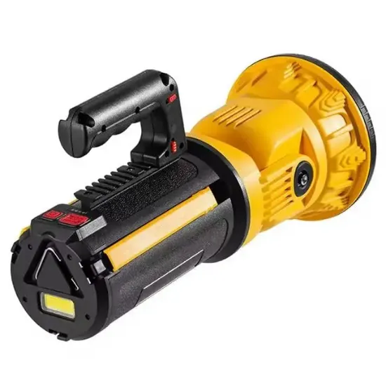 PowerMaster MX-W5164-3 Kırmızı Mavi Çakarlı COB Ledli Şarjlı Kamp El Feneri Işıldak resmi