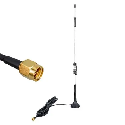 PowerMaster PM-19638 4G/LTE 5dBi Yaylı Modem Router Wifi Adaptör Anteni (3 Metre Kablo - 30 Cm Uzunluk) resmi