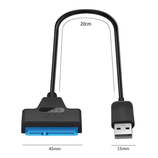 PowerMaster PM-6507 SSD HDD Sata Data TO USB3.0 2.5" Harddisk Kablo resmi