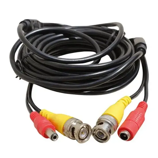 Powermaster Bnc-Bnc Kablo+Power Kablo Dişi-Erkek Jack'lı 15 Metre resmi