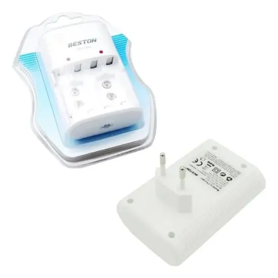 Beston BST-C802 2 - 4 Adet AA/AAA * 1 - 2 Adet 9 Volt Pil Şarj Cihazı resmi
