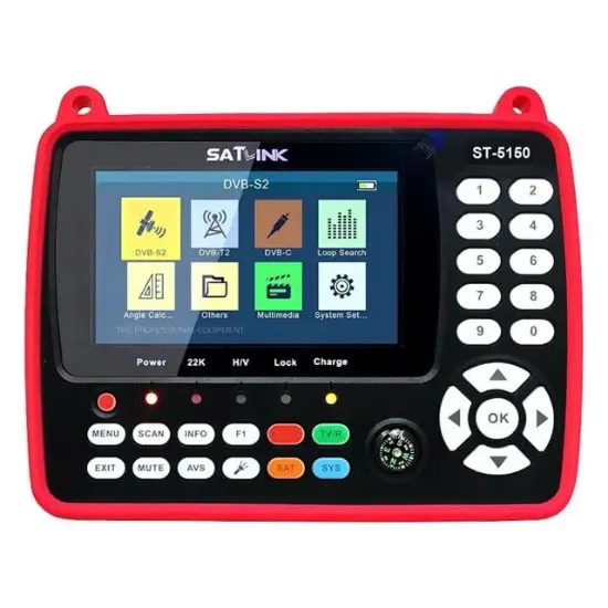 Satlink ST-5150 Combo DVB-S/S2/C/T/T2  - 4.3'' Ekranlı Görüntülü Full HD Uydu Yön Bulucu resmi