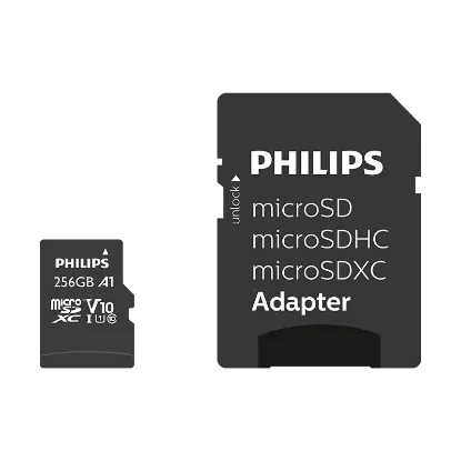 PHILIPS 256GB MICRO SDXC 80 MB/S C10 FM25MP45B/00 resmi