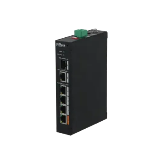 DAHUA PFS3106-4ET-60 4 PORT 4XFE-2XFE YÖNETİLEMEZ 60W POE SWİTCH resmi