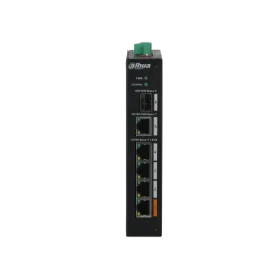 DAHUA PFS3106-4ET-60 4 PORT 4XFE-2XFE YÖNETİLEMEZ 60W POE SWİTCH resmi
