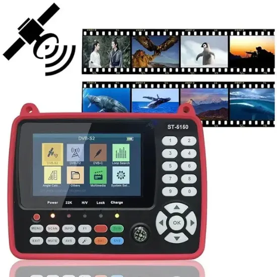 Satlink ST-5150 Combo DVB-S/S2/C/T/T2  - 4.3'' Ekranlı Görüntülü Full HD Uydu Yön Bulucu resmi