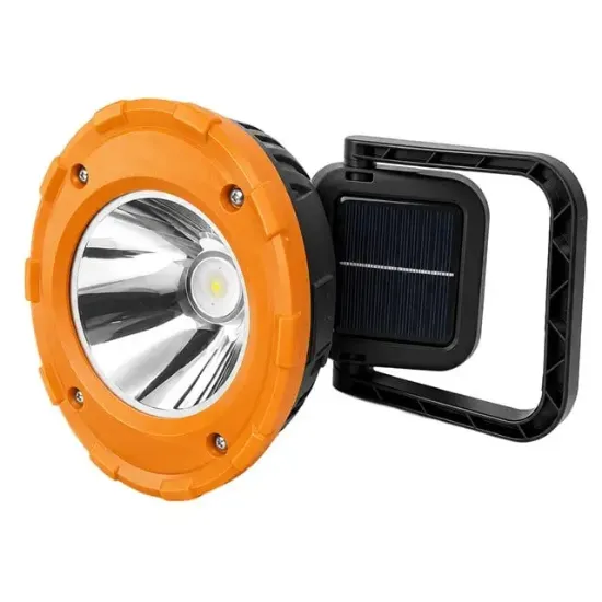 PowerMaster PM-8033C 6 Modlu EL Feneri Ve Işıldak Acil Durum Lambası 9 Cob Ledli Solar Şarjlı resmi