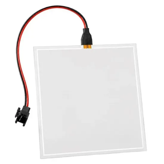 Powermaster PM-37728 100x100mm Elektrominesans (EL) 3V Led Panel Kırmızı Aydınlatmalı Esnek Yapı resmi