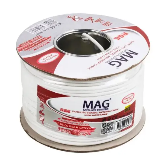 Mag RG59 FA Mini Anten Kablosu 100 Metre resmi
