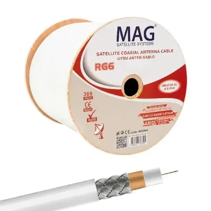 Mag RG59 Fa 300 Metre Mini Anten Kablosu resmi