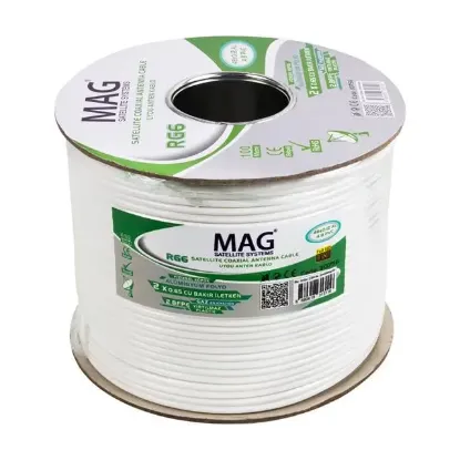 Mag RG59 Fa Mini Dual Bitişik Kablo 100 Metre resmi