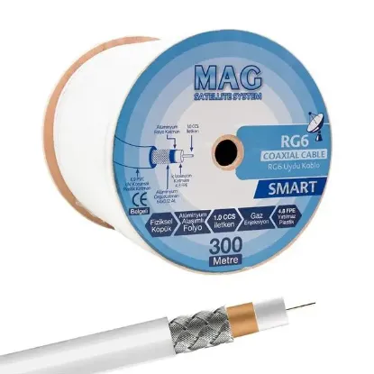 Mag Smart RG6-U4 Anten Kablosu 64 Tel 300 Metre resmi
